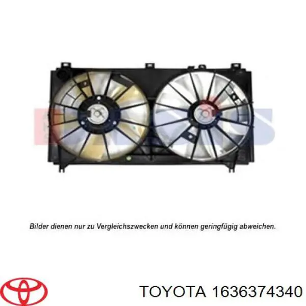 1636374340 Toyota motor de ventilador do sistema de esfriamento