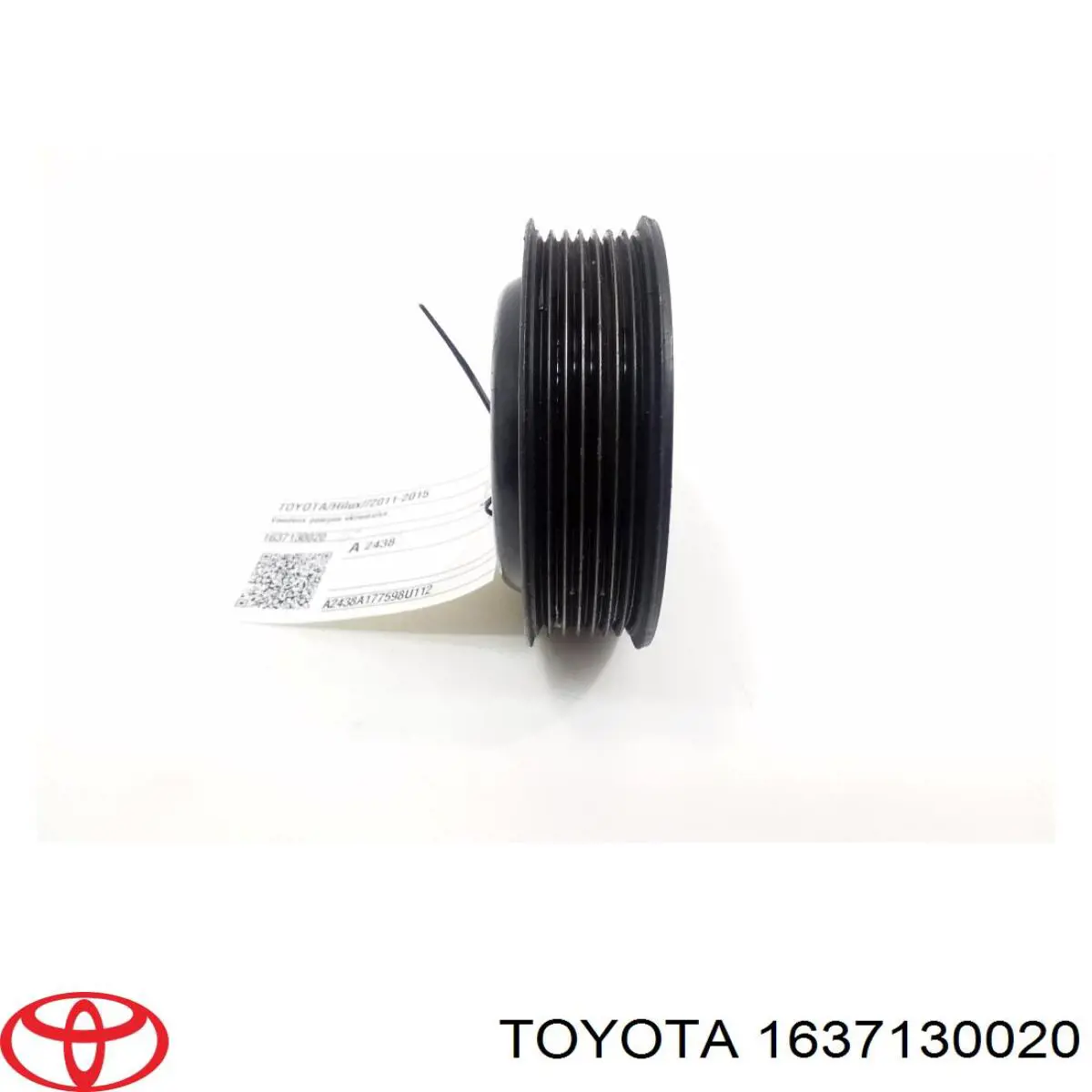 Шкив вискомуфты (крыльчатки) системы охлаждения 1637130020 Toyota