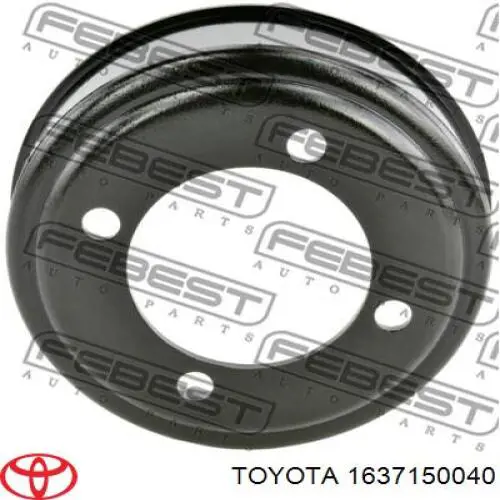 Polia de acoplamento viscoso (da roda de aletas) do sistema de esfriamento para Toyota 4Runner (GRN21, UZN21)