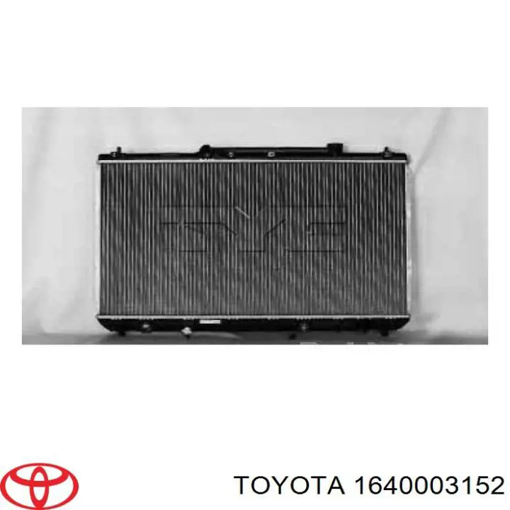 Купить 1640003152 Toyota Радиатор водяной
