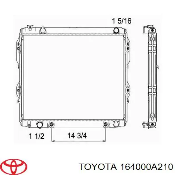 Радиатор 2213101 Denso