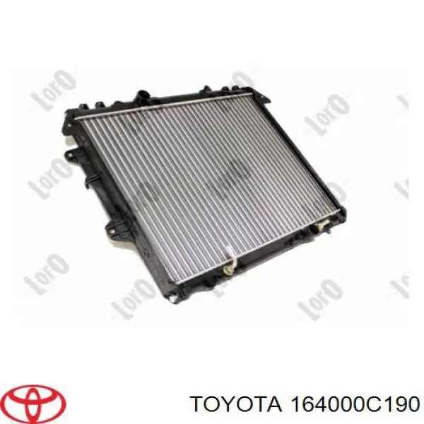 164000C200 Toyota radiador de esfriamento de motor