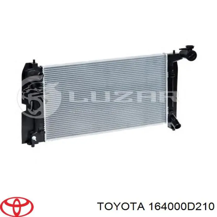 Радиатор охлаждения двигателя Toyota 164000D210