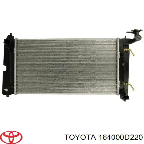 Радиатор охлаждения двигателя Toyota 164000D220