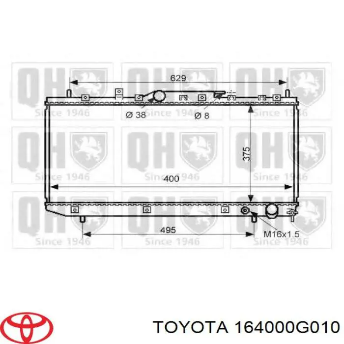 164000G010 Toyota радиатор