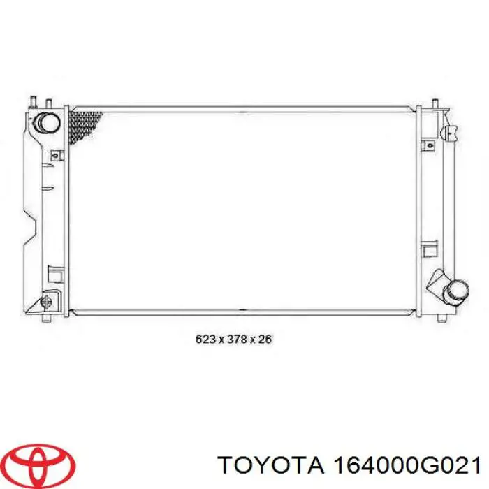 164000G021 Toyota радиатор