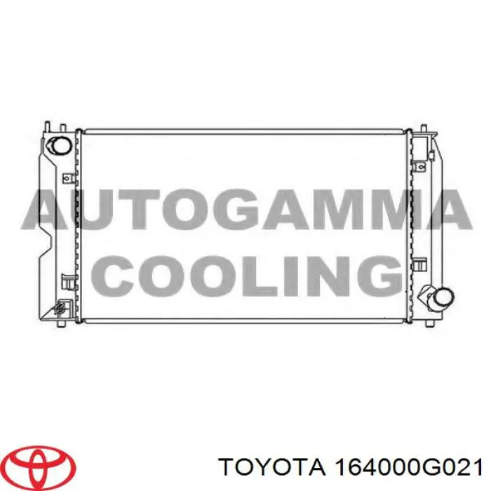 Радиатор охлаждения двигателя Toyota 164000G021 цена, от 71.57 USD