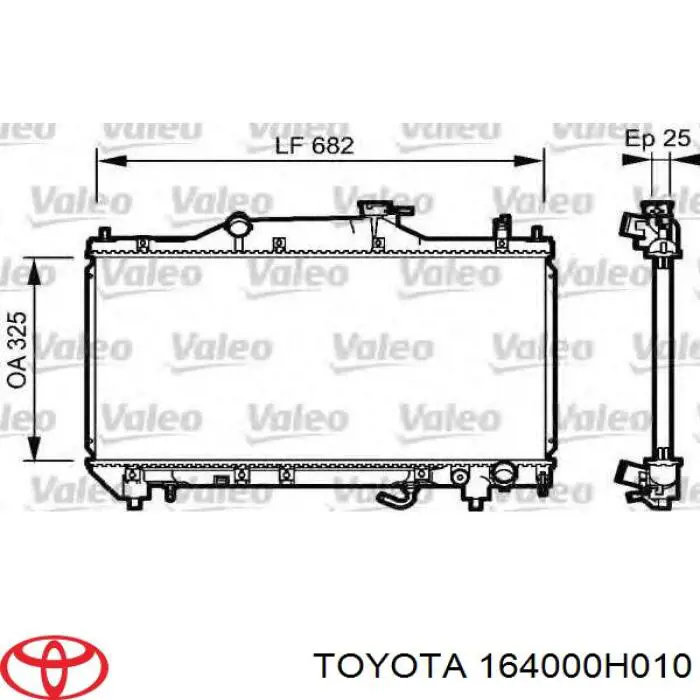 164000H010 Toyota радиатор