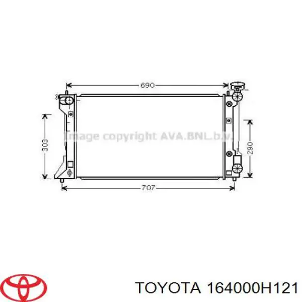 Радиатор 164000H121 Toyota