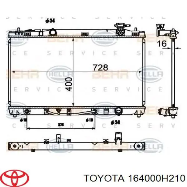 Радиатор 164000H210 Toyota