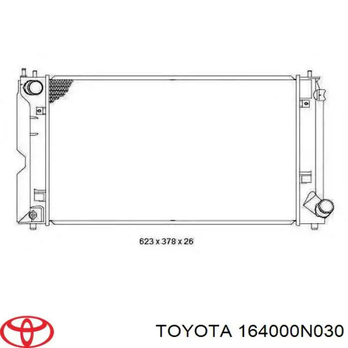 Радиатор 164000N030 Toyota