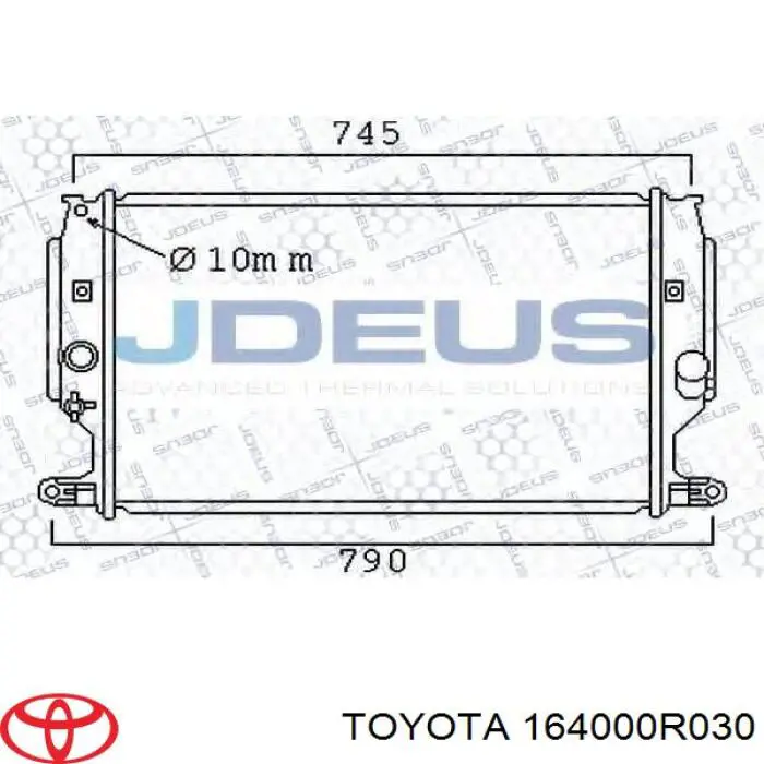 DRM50090 Denso Радиатор основной
