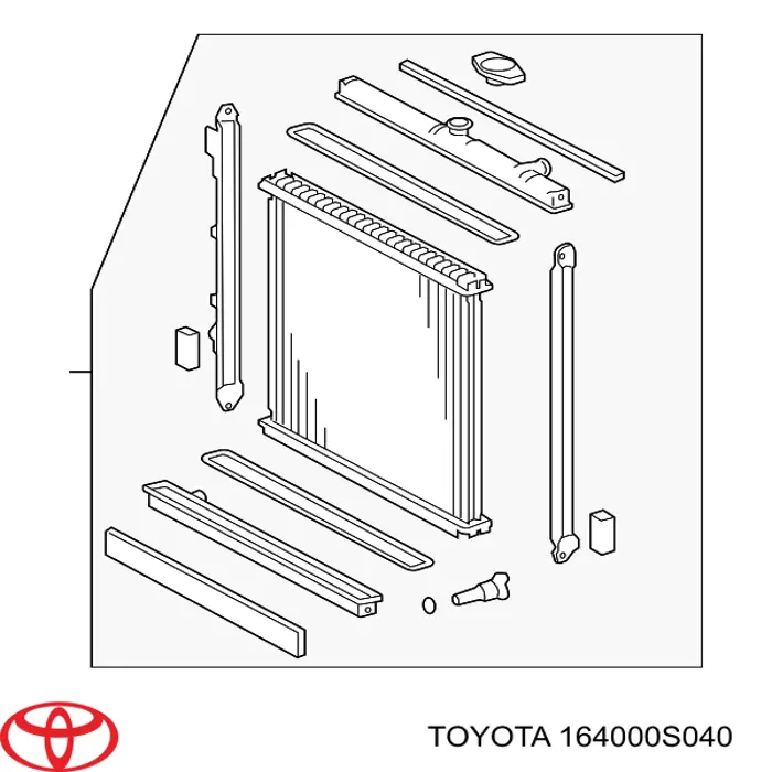 2213149 Denso Радиатор основной