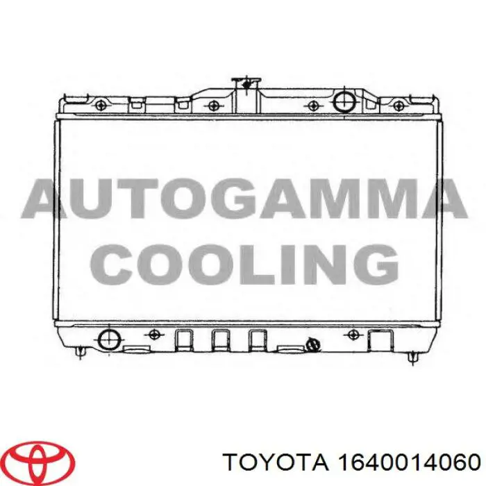 Купить 1640014040 Toyota Радиатор водяной