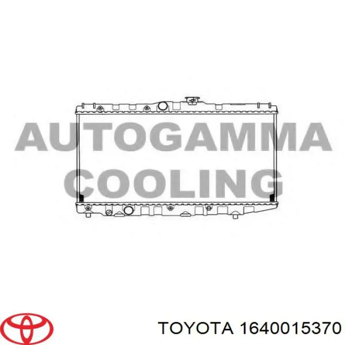 Радиатор 1640015370 Toyota