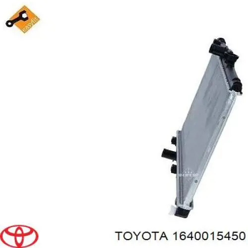 Купить 1640015450 Toyota Радиатор водяной
