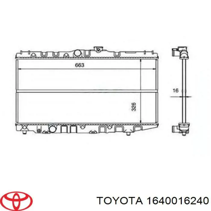1640016240 Toyota радиатор