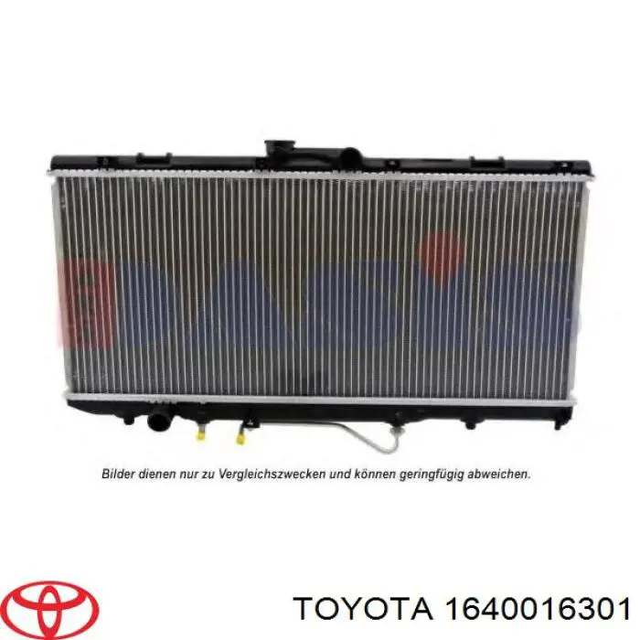 Радиатор 1640016301 Toyota