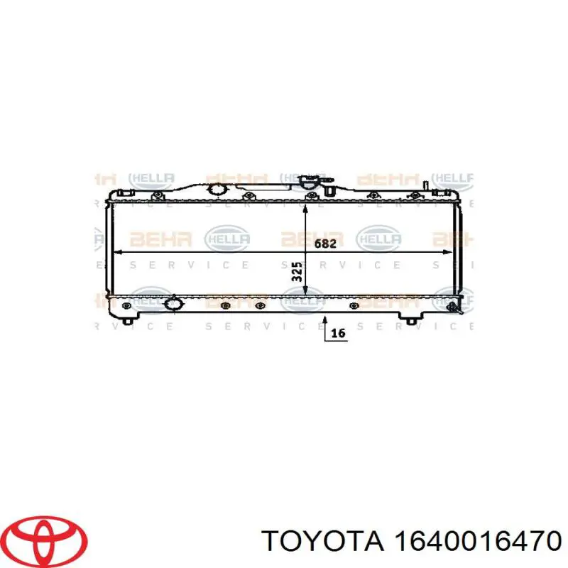 1640016470 Toyota радиатор