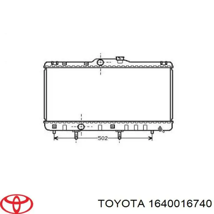 1640016740 Toyota Радиатор основной