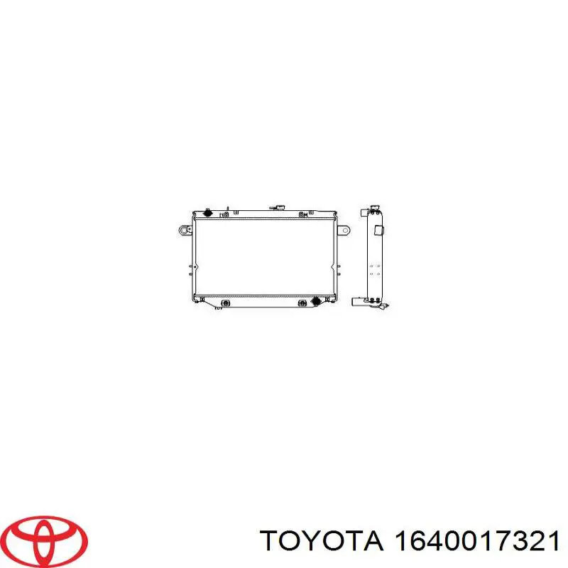 Радиатор 1640017321 Toyota