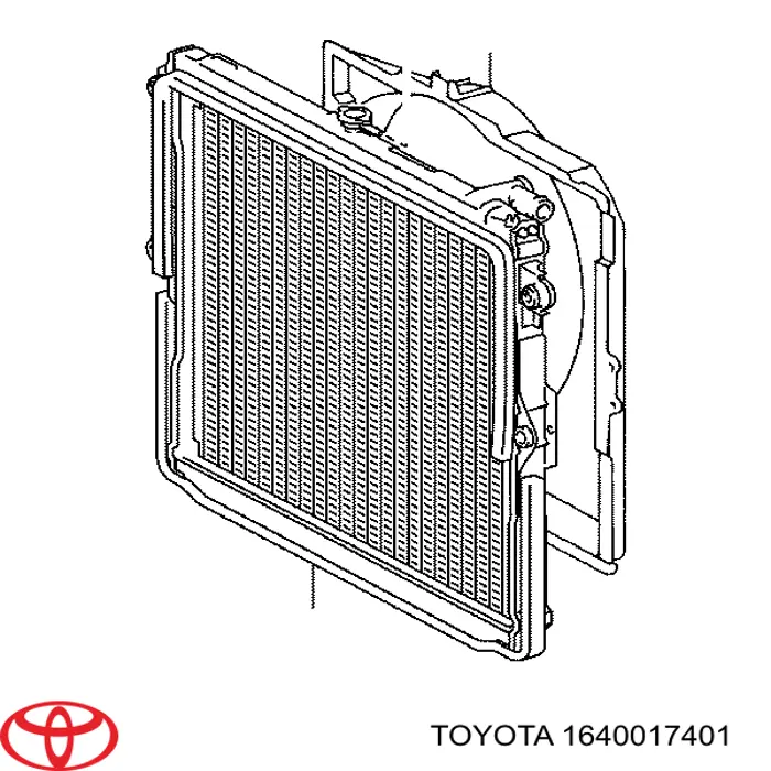 1640017401 Toyota Радиатор основной