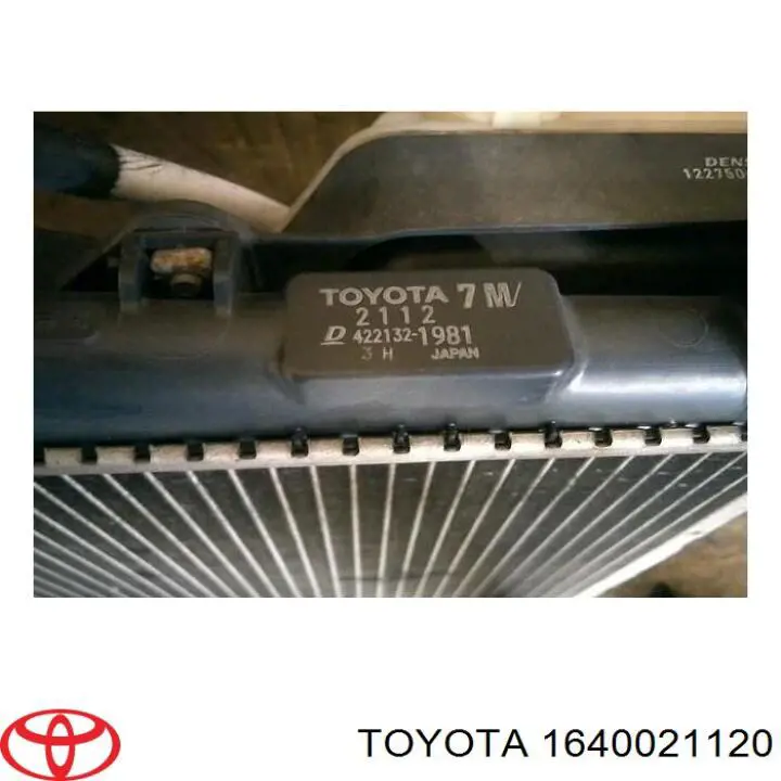 Radiador refrigeración del motor 1640021120 Toyota