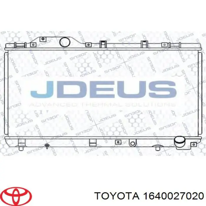 Радиатор охлаждения двигателя Toyota 1640027020 цена, от 776.48 USD
