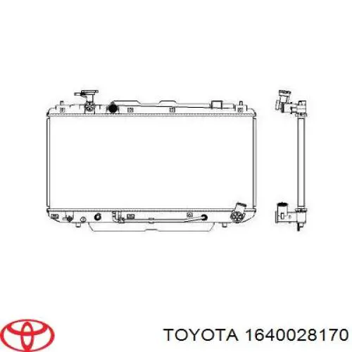 1640028170 Toyota Радиатор основной