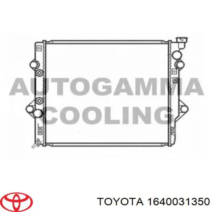 1640031350 Toyota радиатор