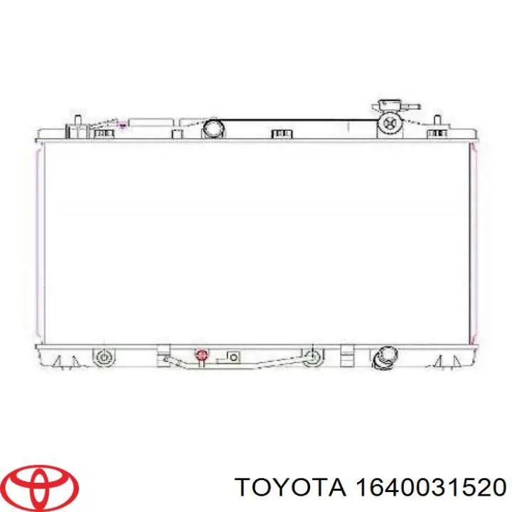 Радиатор 1640031520 Toyota