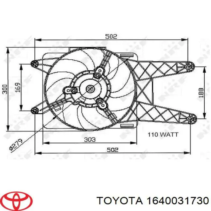 1640031731 Toyota radiador de esfriamento de motor