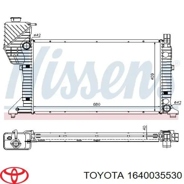 1640035530 Toyota Радиатор основной