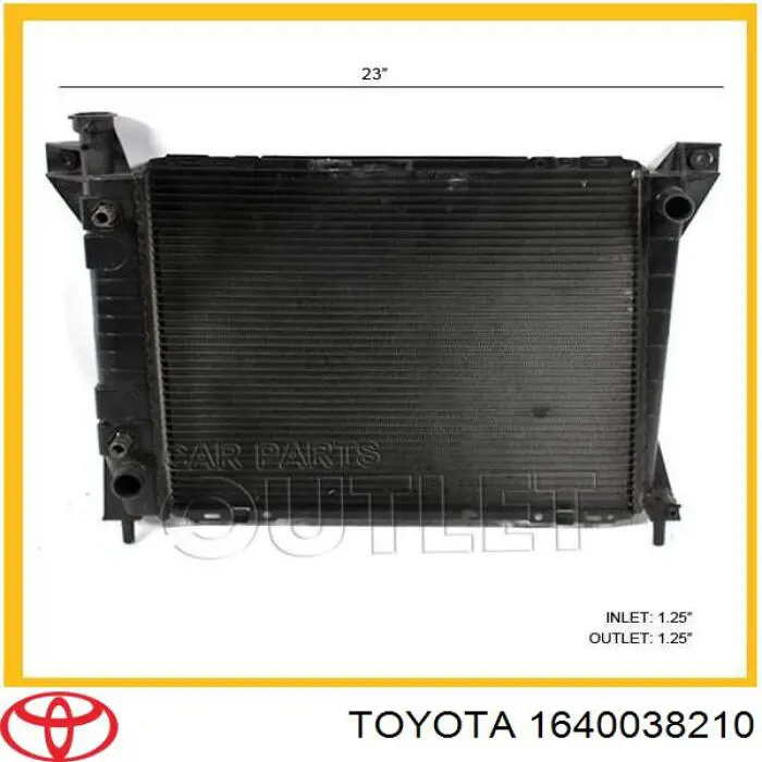 Купить 1640038H10 Toyota Радиатор водяной