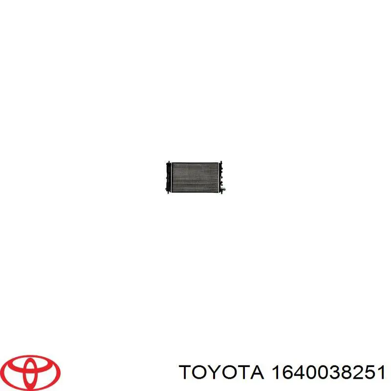Радиатор 1640038251 Toyota