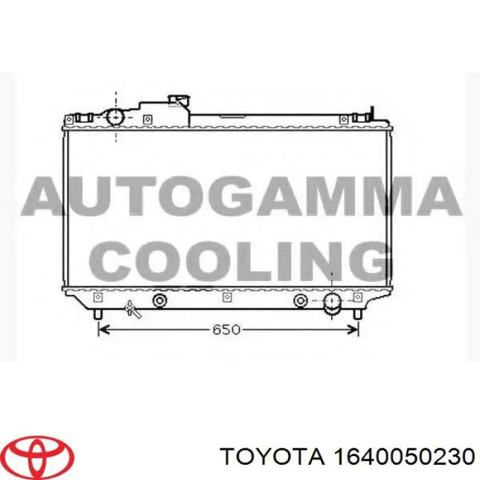 Радиатор 1640050230 Toyota