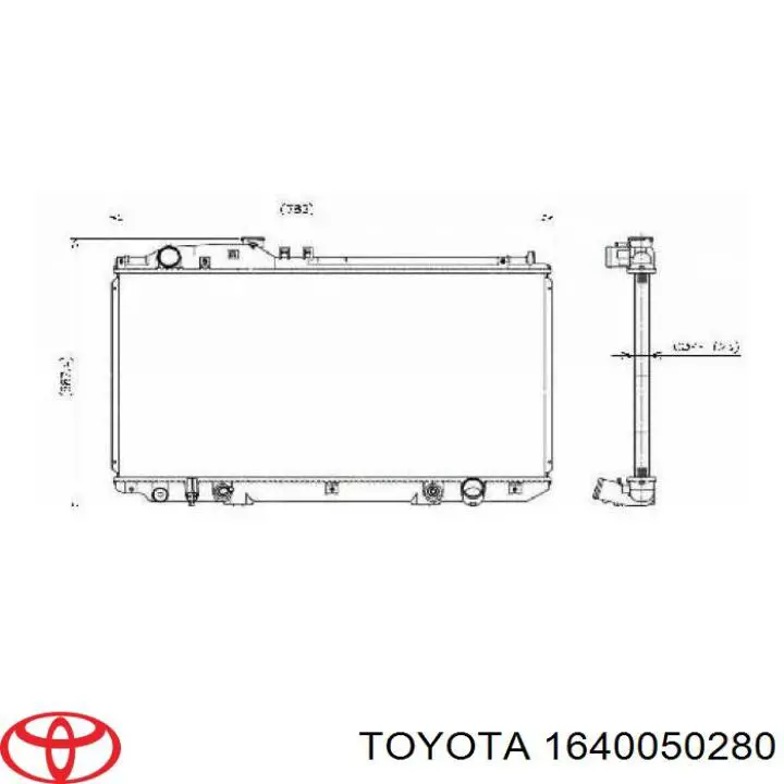1640050280 Toyota Радиатор основной