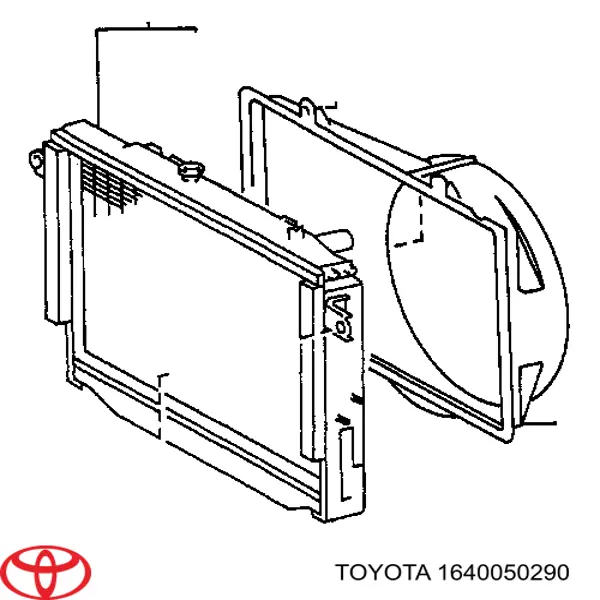 Радиатор 1640050290 Toyota