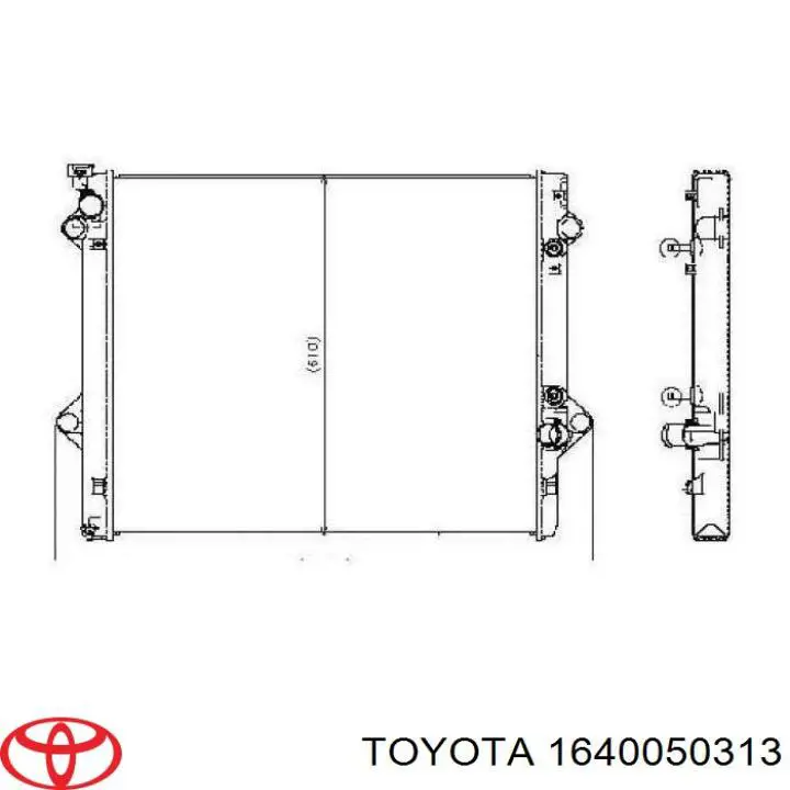 1640050313 Toyota радиатор