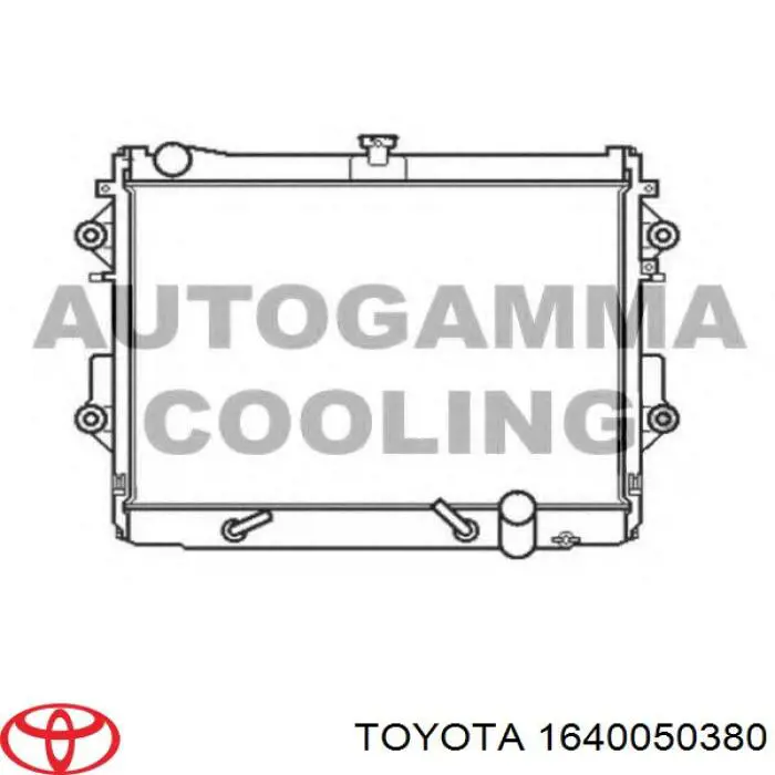 Радиатор охлаждения двигателя Toyota 1640050380 цена, от 225.79 USD