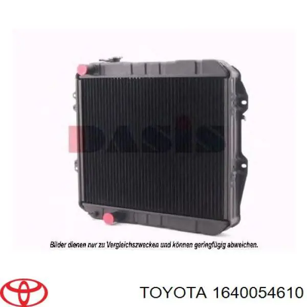 Радиатор 1640054610 Toyota