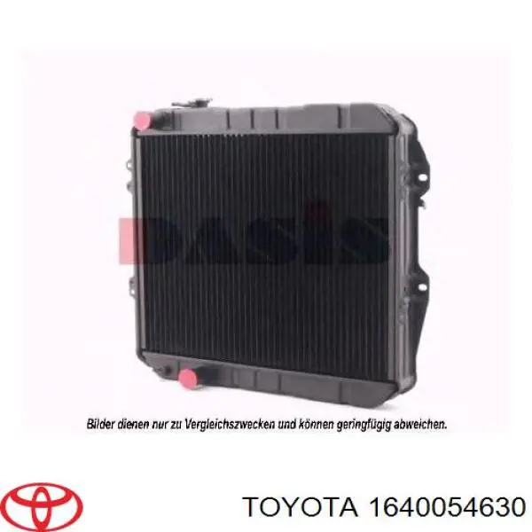 Радиатор 1640054630 Toyota