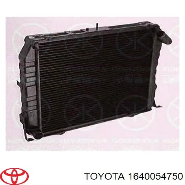 Радиатор охлаждения двигателя TOYOTA 1640054750