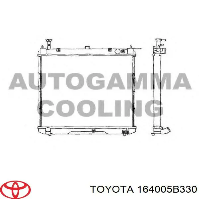 164005B330 Toyota радиатор