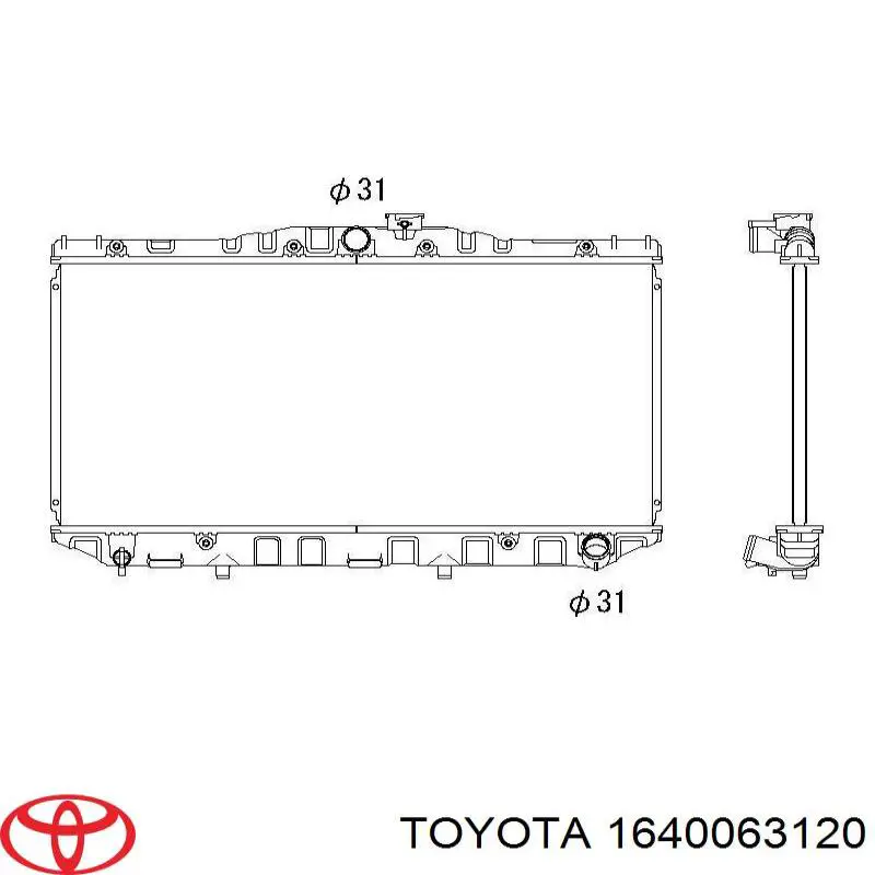 1640063120 Toyota Радиатор основной