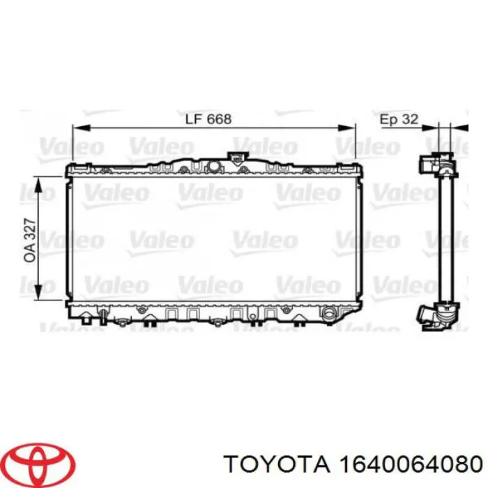 1640064080 Toyota радиатор