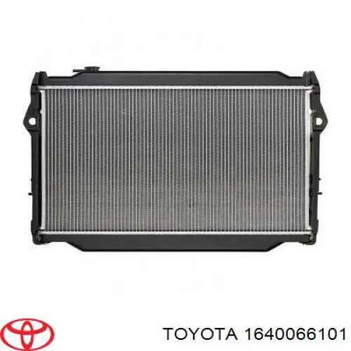 Купить 1640066101 Toyota Радиатор водяной