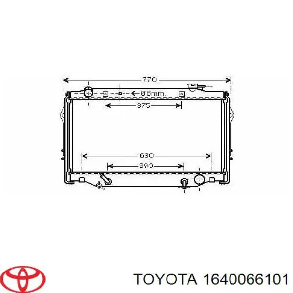 Купить 1640066100 Toyota Радиатор водяной