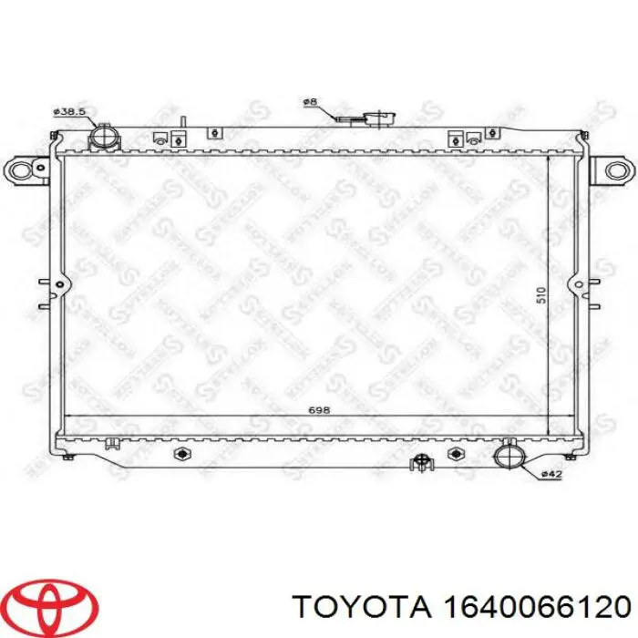 Радиатор охлаждения Toyota 1640066121