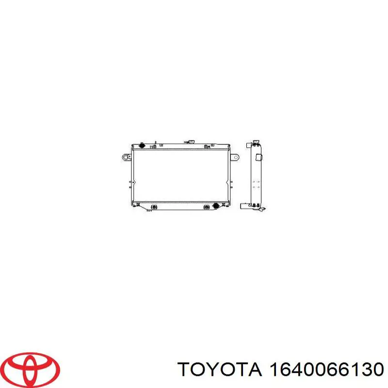 Радиатор 1640066130 Toyota